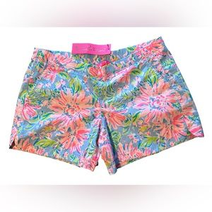 Lilly Pulitzer Ocean view shorts - Blue Peri Sunrise Bay - NWT - M